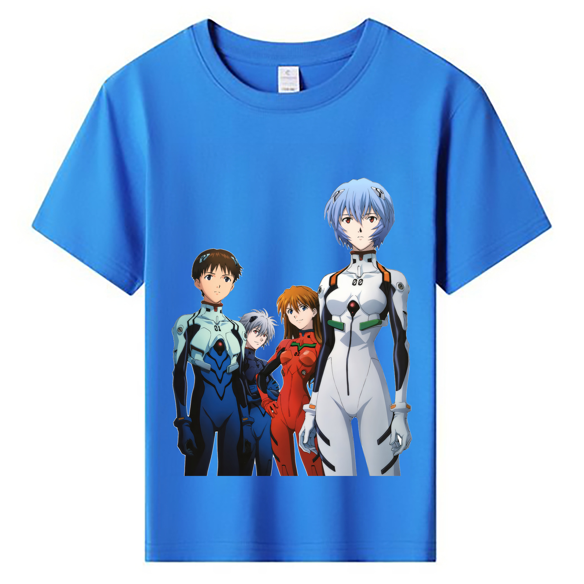 （画像用） EVA 新世紀エヴァンゲリオン 綿100％キッズTシャツ（フロントプリント）